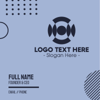 Digital Circle Illusion Business Card | BrandCrowd Business Card Maker