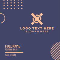 Game Console Symbol Business Card Design