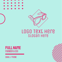 Summer Sunglasses  Business Card Design