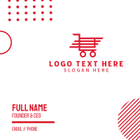 Red Trolley Business Card Design