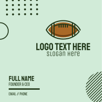 American Football Training Business Card Design