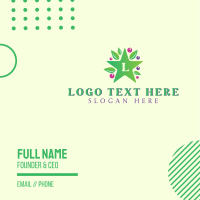 Star Berry Lettermark Business Card Design