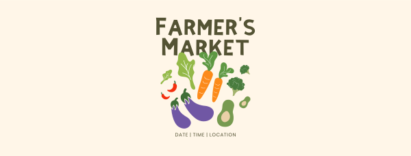 Farmers Market Facebook Cover Design Image Preview