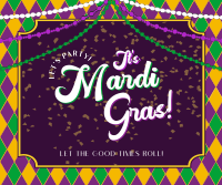 Mardi Gras Party Facebook post Image Preview