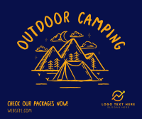 Rustic Camping Facebook Post Design
