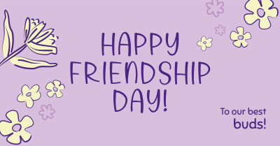 Floral Friendship Day Facebook ad Image Preview