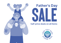 Father's Day Deals Postcard Design
