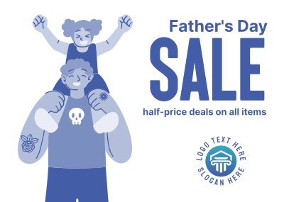 Father's Day Deals Postcard Image Preview