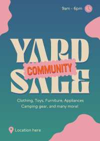 Yard Community Sale Poster Design