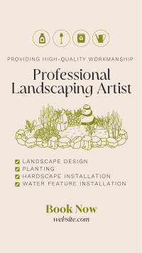 Minimalist Elegant Landscaping YouTube Short Design