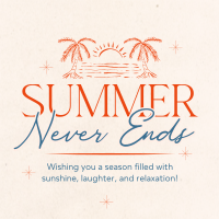 Summer Never Ends Instagram post Image Preview