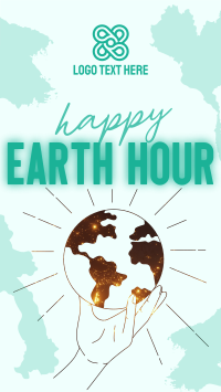 Happy Earth Hour Instagram Story Design