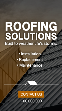 Corporate Roofing Solutions TikTok Video Design