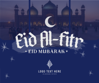 Modern Eid Al Fitr Facebook Post Design