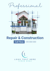 Repair and Construction Flyer Design