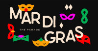Mardi Gras Parade Mask Facebook Ad Design