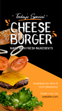 Deconstructed Cheeseburger Instagram Story Design