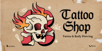 Traditional Skull Tattoo Twitter post Image Preview
