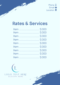 Brush Stroke Rates Menu Preview