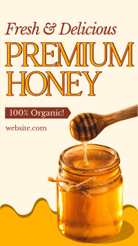 Organic Premium Honey TikTok video Image Preview