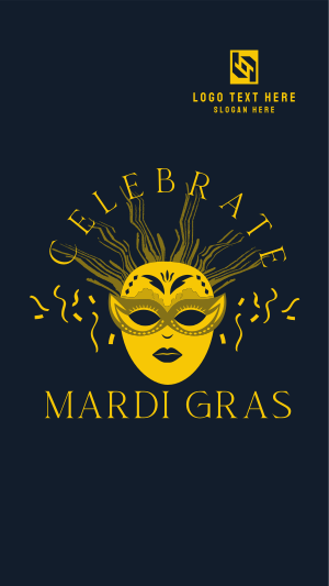 Masquerade Mardi Gras Facebook story Image Preview