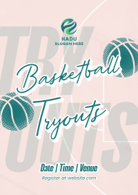 Basketball Game Tryouts Poster Image Preview