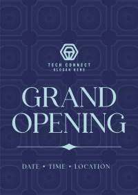 Vintage Grand Opening Poster Image Preview