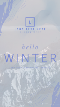Winter Greeting Facebook Story Design