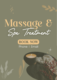 Massage and Spa Wellness Poster Design
