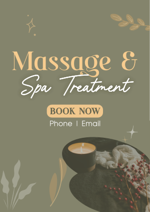 Massage and Spa Wellness Poster Image Preview