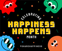 Share Happiness Facebook Post Design