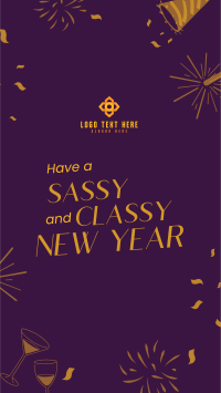 Sassy New Year Spirit Instagram story Image Preview