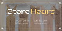 Sophisticated Shop Hours Twitter post Image Preview