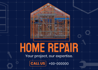 Home Repair Service Postcard Image Preview