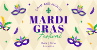 Mardi Gras Festival Facebook ad Image Preview