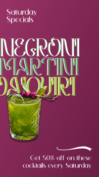 Negroni Martini Daiquiri Instagram story Image Preview