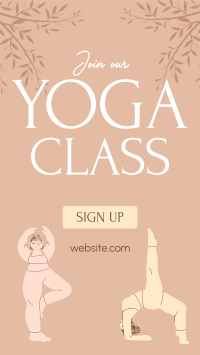 Zen Yoga Class Facebook story Image Preview