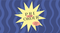 Funky Pre-Order Announcement Facebook Event Cover Design