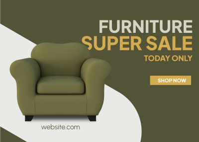 Furniture Super Sale Postcard Image Preview