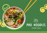Pho Food Bowl Postcard Image Preview