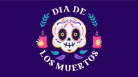 Day of the Dead Badge Facebook Event Cover Design