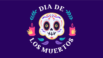 Day of the Dead Badge Facebook event cover Image Preview