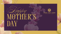 Mother's Day Pink Flowers Animation Design