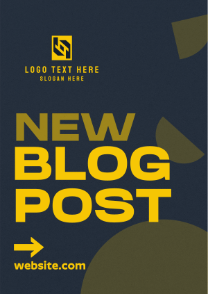Bold Minimalist Blog Entry Poster Image Preview