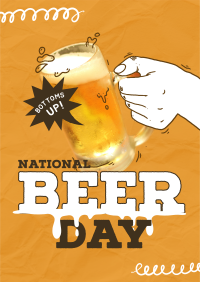 National Dope Beer Flyer Design