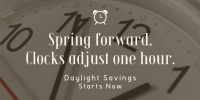 Calm Daylight Savings Reminder Twitter post Image Preview