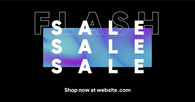 Gradient Flash Sale Facebook ad Image Preview