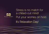 Wavy Relaxation Day Postcard Image Preview