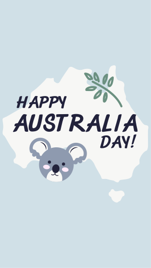Koala Australia Day Instagram story Image Preview