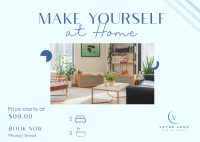 Your Own House Postcard Design